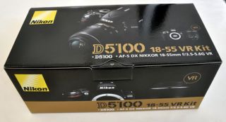 Brand New Nikon D5100 DSLR Camera 18 55mm AF s VR DX Lens MFR Warranty