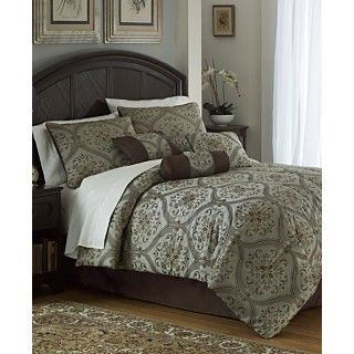 Cecilia 7 Piece Embroidered Comforter Sets   Bed in a Bag   Bed & Bath
