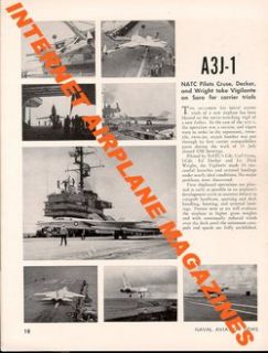 Naval Aviation News Oct 1960 A3J Vigilante USS Saratoga
