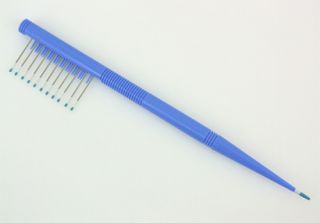 Mebco Touch Up Hair Comb Pic Pick Separate Tease Smooth Blue New Free