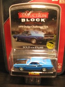 1970 Dodge Challenger T A 1 64 Mecum Auction Block Greenlight