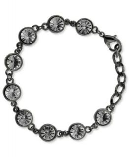 2028 Bracelet, Silver Tone Crystal Vine Toggle Bracelet   Fashion