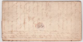 East McDonough New York Manuscript on 1841 Stampless Cover to St Louis