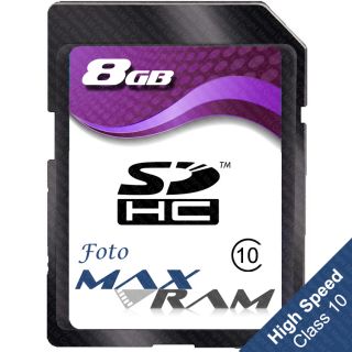 8GB SDHC Memory Card for Digital Cameras Fujifilm FinePix S2550HD More