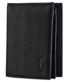 Polo Ralph Lauren Wallet, Pebbled Bifold Wallet   Mens Belts, Wallets