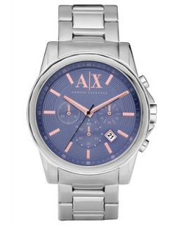 Armani Exchange Watch, Mens Chronograph Stainless Steel Bracelet