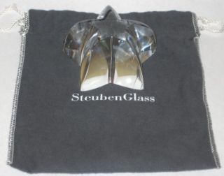 Steuben Star Starlight Crystal Glass Paperweight
