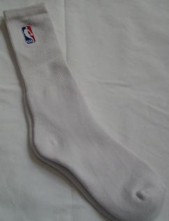 Mens NBA Basketball Long White Socks