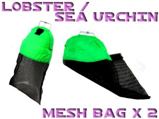 2X Scuba Dive Lobster Crab Clam Beach Mesh Bag