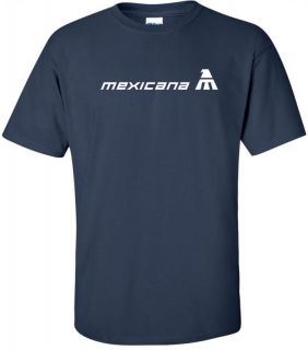 Mexicana Vintage Logo Mexican Airline Aviation T Shirt