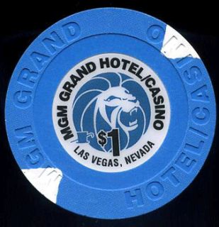 Casino Chips $1 MGM Grand 2010 Las Vegas Poker Chip