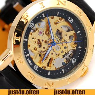 Hollow Luxury Mens Auto Mechanical Wrist Watches Gift New