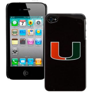 Miami Hurricanes Black iPhone 4 Case