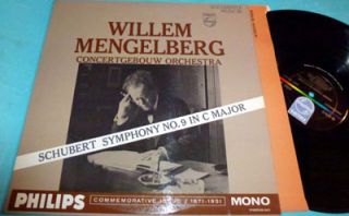  Symphony No. 9 / Concertgebouw Orchestra, Willem Mengelberg LP NM