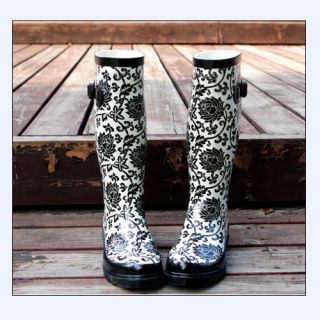 US Size 5 8 5 Fashion Rubber Rain Snow Gardening Boots
