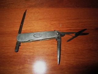 Antique Vintage George Wostenholm Son Sterling Scaled Pocket Knife