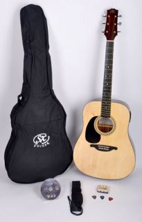SX Mentor VT NA Left Handed Acoustic Electr Guitar Pack