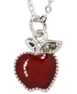 Jill Zarin Necklace, Big Red Apple Pendant Necklace   Fashion Jewelry