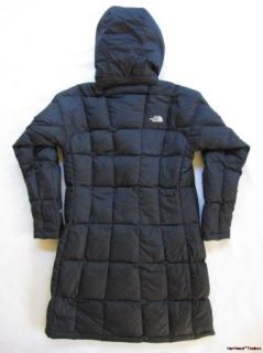 North Face Metropolis Parka $320 Down Insulated Navy Long Coat Womens