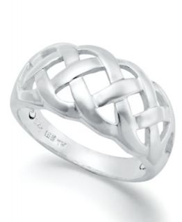 Giani Bernini Sterling Silver Ring, 3 Row Bamboo Ring   Rings