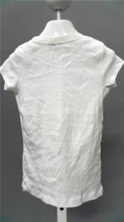 Cherokee Girls 7 8 Comfort T Shirt White Solid Designer Kids Childrens