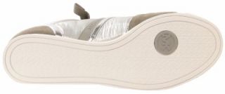 Michael by Michael Kors Womens Suede MK Trainer Sneaker Shoes Silver
