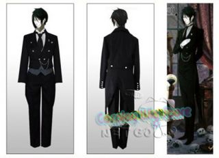 Black Butler Sebastian Michaelis Anime Cosplay Costume Suit