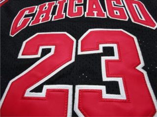 Sports Michael Jordan 23 Black Bulls Basketball Jersey