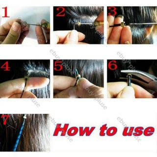 Heat Shrink Tubing Hair Extensions Micro Rings Link Tube Tool