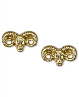RACHEL Rachel Roy Earrings, Worn Gold tone Ram Stud Earrings
