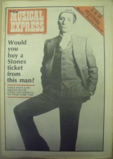 Rolling Stones Mick Ronson etc New Musical Express April 24th 1977 NME