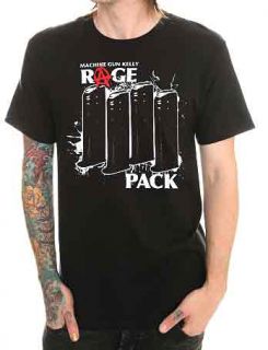 Machine Gun Kelly MGK Rage Pack Design Black T Shirt