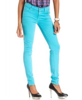 For All Mankind Jeans, Skinny Light Blue Wash Colored Denim Illusion