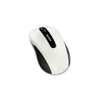 New Retail Microsoft 4000 4 Button Wireless Blue Track Mouse White D5D