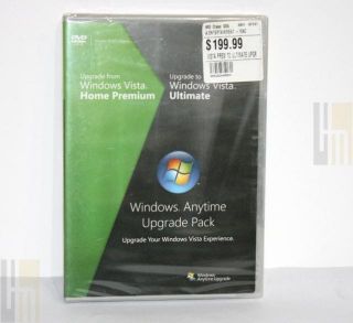 Microsoft Windows Vista Anytime Upgrade Pack Home Premium to Ultimate