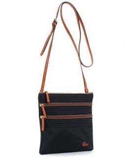 Dooney & Bourke Handbag, Nylon Triple Zip Crossbody Bag