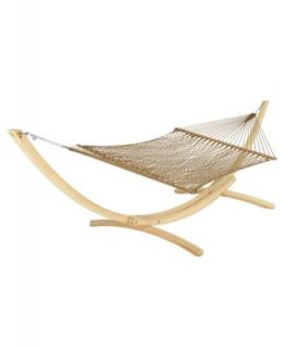Hatteras Hammock, Outdoor Deluxe DuraCord Rope Oatmeal   furniture