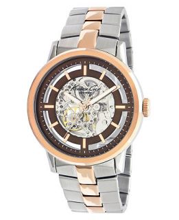 Kenneth Cole New York Watch, Mens Automatic Skeleton Rose Gold Tone