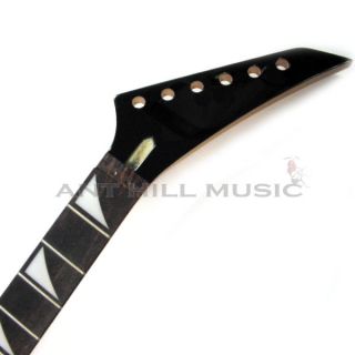 Mighty Mite Jackson Style Sharkfin Inlay Guitar Neck   Rosewood