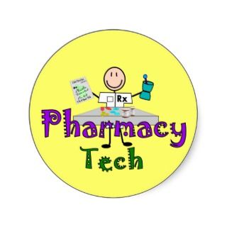 Pharmacy Tech Stick People Design Gifts Stickers
