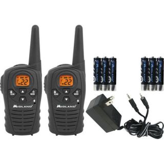 Midland LXT114VP Walkie Talkie 2 Way Radios with Rechargeable
