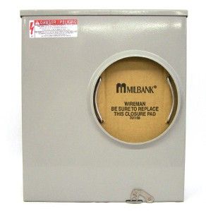 This listing is for a MILBANK 200A U/G 1 PH ALLIANT APPROVED METER
