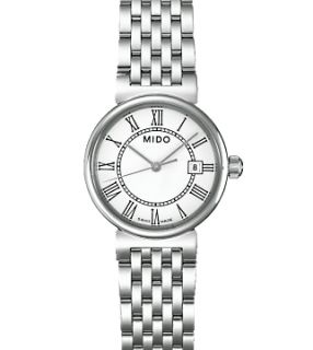 Mido Swiss Silver Ladies Women Watch Wristwatch Tag Heuer Omega