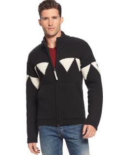 Armani Jeans Sweater, Full Zip Holiday Sweater   Mens Sweaters   