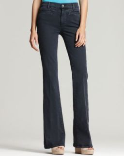 MiH Jeans New Marrkesh Navy Dark Wash Cotton Mid Rise Kick Flare Jeans