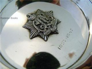 Vintage WW2 Military Calcutta Light Horse Solid Silver Pin Dish or