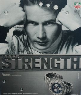 Publicite Advert Montre Tag Heuer Watch Mika Häkkinen Ad 1999
