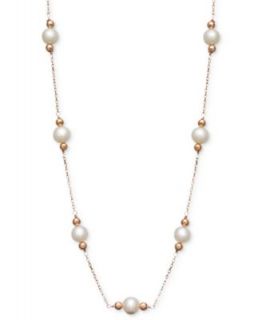 Effy Collection Pearl Necklace, 14k Gold Cultured Freshwater Pearl and