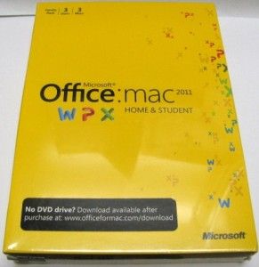 Microsoft Office 2011 Mac Apple Home Student Word PowerPoint Excel