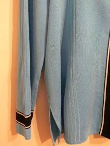 Ming Wang Pretty Blue NAD Black Knit Jacket L